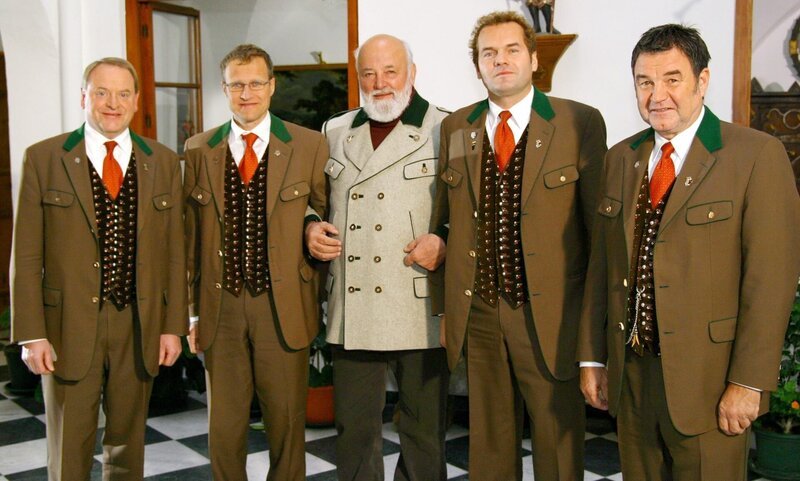 Sepp Forcher mit dem „Quartett Almrose“. – Bild: ORF/​Anton Wieser