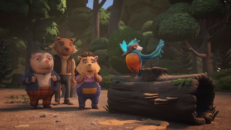 Mauli (l.), Ratte (2.v.l.), Igel (2.v.r.) – Bild: HoHo /​ Hoho Entertainment Limited