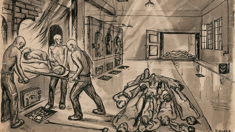 Zeichnung des Auschwitz-Überlebenden David Olere. – Bild: ZDF und GFH