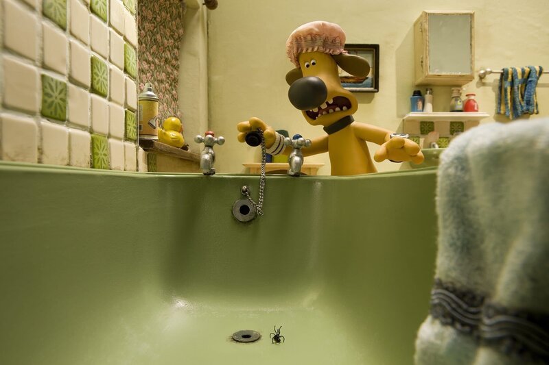 Ein gräßliches Monster durchkreuzt Bitzers Pläne. – Bild: WDR/​Aardman Animation Ltd./​BBC