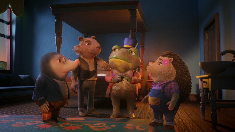 v.li.: Mauli, Ratte, Kröterich, Igel – Bild: Hoho Entertainment Limited