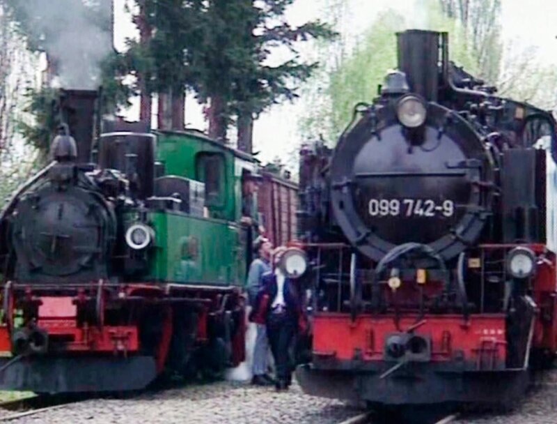 Dampflokparade. – Bild: SWR