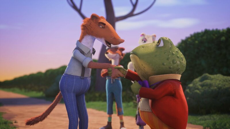 Vorne, v.li.: Chef Wiesel, Kröterich – Bild: HoHo /​ Hoho Entertainment Limited 2022