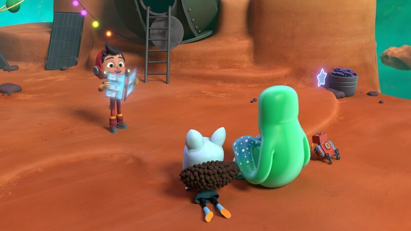v.li.: Slippy, Ella, Madhu, Glitch – Bild: Cartoonito