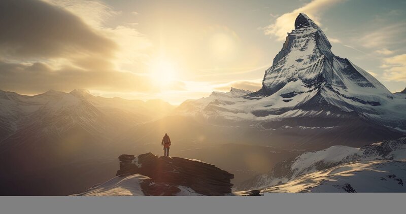 Sonnenaufgang in den Schweizer Alpen, Matterhorn – Bild: ZDF und Tobias Lenz, Autorenkombinat