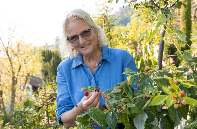 Die heutige Gartenreise führt in den mediterranen Garten von Petra Wichert und ihrer Familie im baden-württembergischen Sipplingen mit Blick auf den Bodensee. – Bild: WDR/​Melanie Grande