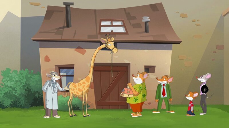 Die entsprungene Giraffe schliesst enge Freundschaft mit Effeff. – Bild: hr/​Atlantyca Entertainment/​Moonscoop