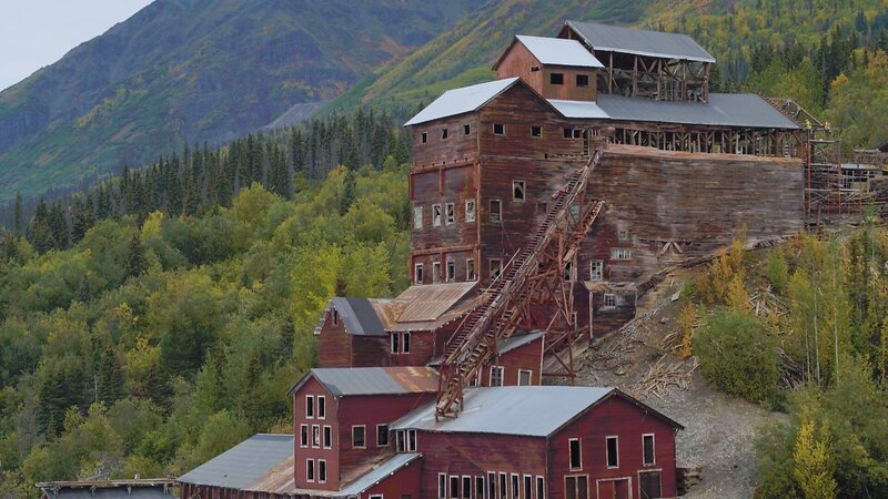 Zu Spitzenzeiten arbeiteten rund fünfhundertfünfzig Männer in der heute verlassenen Kennecott Miene. – Bild: N24 Doku