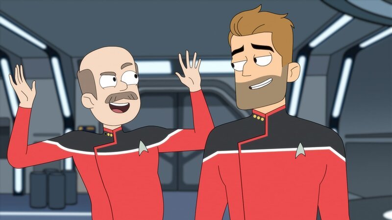 L-R: Lt. Commander Stevens, Commander Jack Ransom – Bild: Paramount /​ Best Possible Screen Grab CBS 2020 CBS Interactive, Inc. All Rights Reserved.