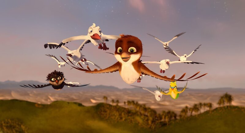 Richard ist mit seiner Storchenfamilie vereint. – Bild: NDR /​ KiKA