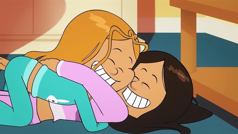 Kampfpause: Wendy und Marine genießen ein zufriedenes Unentschieden. – Bild: NDR/​Bamboo Production/​Samka Productions