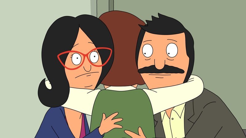 L-R: Linda, Mr. Frond, Bob – Bild: ViacomCBS /​ FOX /​ 2014 FOX BROADCASTING /​ BOB’S BURGERS and 2014 TCFFC ALL RIGHTS RESERVED