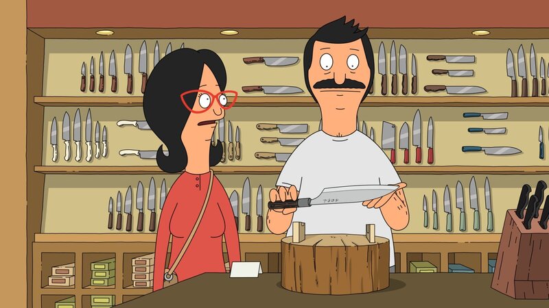 Linda (l.) ist geschockt, als sie erkennt, dass Bob (r.) von seinem neu gekauften Messer wie besessen ist … – Bild: Fox and its related entities