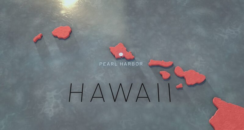 Am 7. Dezember 1941 startet Japan einen Großangriff auf Pearl Harbour. Vier Schlachtschiffe werden versenkt, die vier anderen schwer beschädigt. Mehr als 2.400 Amerikaner werden getötet. – Bild: WeltN24 GmbH/​ Drive Med /​ WeltN24 GmbH/​ Drive Media Rights Ltd.