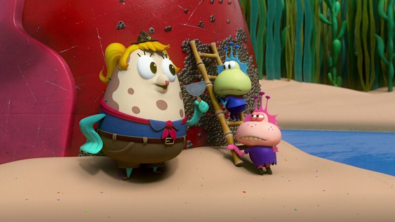 v.li.: Mrs. Puff, Roh, Rea – Bild: Paramount+ /​ Nickelodeon