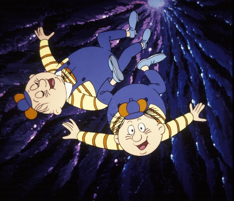 „Alice im Wunderland“, „Ausgerechnet die Dawsons.“ Im Nachbarhaus von Alice wohnen die Dawson-Zwillinge. Diese sind Alice heimlich ins Wunderland gefolgt. Die Zwillinge sind echte Lausbuben und haben nur Unsinn im Kopf. Doch alles, was sie anstellen, wird Alice angelastet. – Bild: ORF/​Apollo Filmverleih