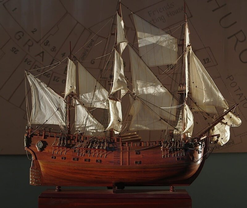Model der HMS Endeavour – Bild: The Travel Channel, LLC.