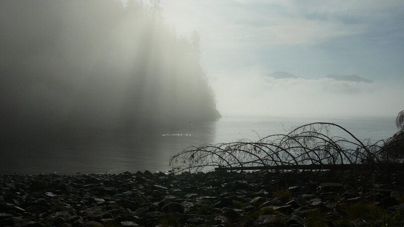 Innerhalb von Minuten verändert sich das Wetter im GreatBearRainforest – Bild: BR/Angelika Sigl Innerhalb von Minuten verändert sich das Wetter im GreatBearRainforest – Bild: BR/Angelika Sigl