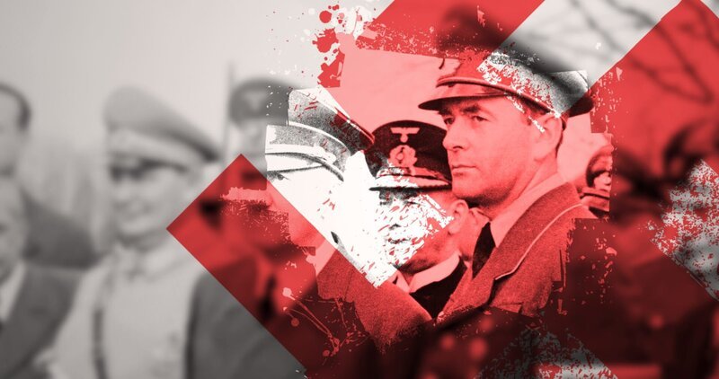 Albert Speer – Hitlers Architekt und Rüstungsminister. Nach dem Krieg gibt er sich reumütig und unwissend. – Bild: ZDF und imago773070932(Speer), [M] Tobias Lenz, Autorenkombinat