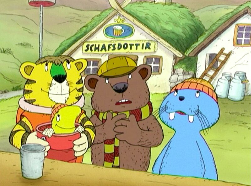 Um Wünsche zu erfüllen, braucht man Sternschnuppen. Oder, eine Fee! Und so machen sich Antje, Schlüter, der kleine Tiger und der kleine Bär auf in das Land der rätselhaften Feen – Island! – Bild: NDR/​Papa Löwe Filmproduktion