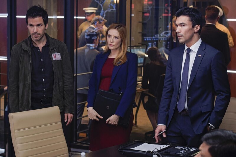 (v.l.n.r.) Darius Tanz; Grace Barrows; Harris Edwards – Bild: CBS Broadcasting Inc. /​ Ben Mark Holzberg