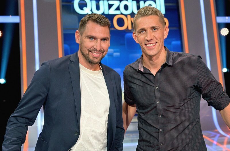 Team „Torjäger“: Patrick Helmes und Nils Petersen. – Bild: ARD/​ITV Studios