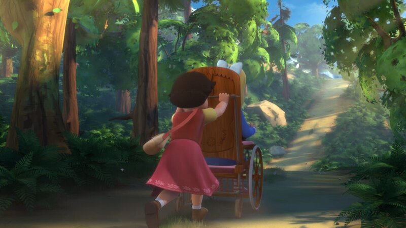 Heidi und Clara sind im Wald. – Bild: ZDF/​Studio 100 Animation/​Heidi Productions Pty. Limited