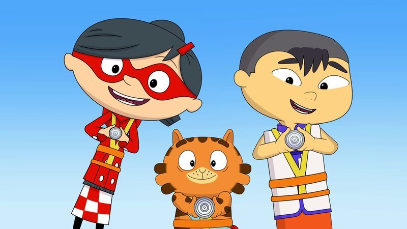 Mirette, Jean Cat und Tao haben den Durchblick. – Bild: WDR/​Cyber Group Studios/​KD Productions Toons&Games/​Televisió de Catalunya