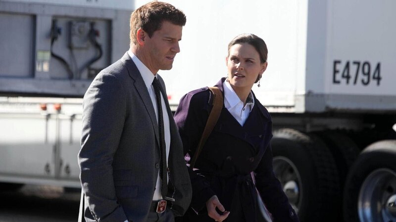 Nachdem auf dem Highway Leichenteile gefunden wurden, nehmen Booth (David Boreanaz) und Brennan (Emily Deschanel) die Ermittlungen auf – keine leichte Aufgabe, da das Opfer von vielen Autofahrern für ein totes Tier gehalten wurde … – Bild: RTL /​ FOX