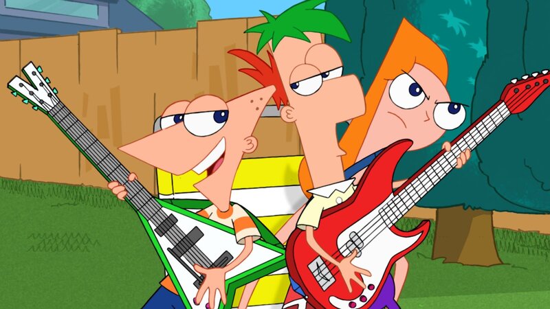 L-R: Phineas Flynn, Ferb Fletcher, Candace Flynn – Bild: Disney+