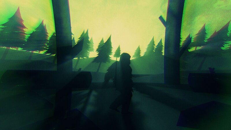 Grafische Darstellung des Bigfoot – Bild: THE HISTORY CHANNEL /​ ZDF