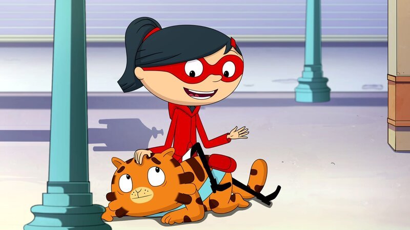 Wieder konnten Mirette und Jean Cat den dirren Plan des Großen Gefährlichen Gangsters vereiteln. – Bild: WDR/​Cyber Group Studios/​KD Productions Toons&Games/​Televisió de Catalunya