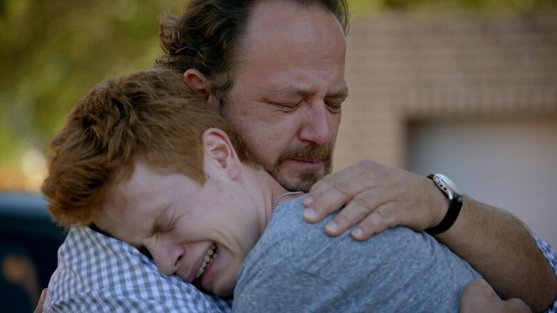 Benni Kruse (Leon Seidel, l.); Jörg Kruse (Andreas Anke, r.) – Bild: Degeto Film GmbH | OneGate Media GmbH