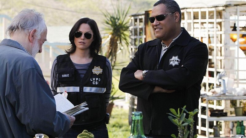 Eine Spur im Fall der verschwundenen Leichen führt Ray Langston (Laurence Fishburne, re.) und Sara (Jorja Fox) zu Dr. Aden (Howard Hesseman), einem ehemaligen Psychologieprofessor, der mit Arbeiten im parapsychologischen Bereich Furore gemacht hat. – Bild: MG RTL D /​ CBS