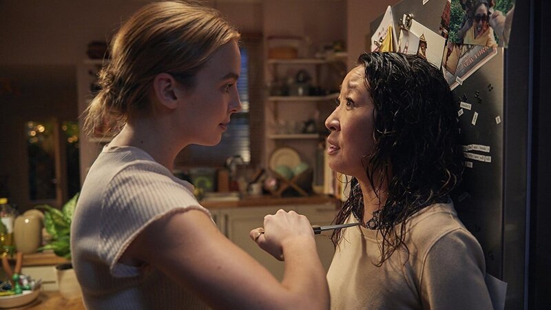 Killing Eve Staffel 1 Folge 5 In der Hand der Killerin: Jodie Comer als Villanelle, Sandra Oh als Eve Polastri – Bild: SRF/​BBC