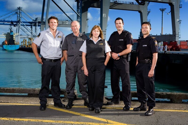Das Team der Border Patrol Neuseeland. – Bild: RTL /​ Greenstone TV /​ Border Patrol Neuseeland /​ 4
