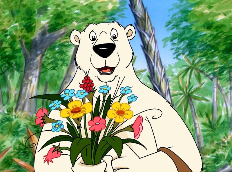 Noah mit Brautstrauß auf Brautschau: Bärin Ursula soll die Auserwählte sein. Doch hinter dem Entschluss, die Junggesellenschaft aufzugeben, steckt ein perfider Plan … – Bild: WDR