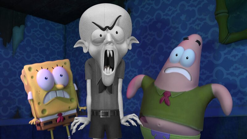v.li.: SpongeBob, Kidferatu, Patrick – Bild: Paramount