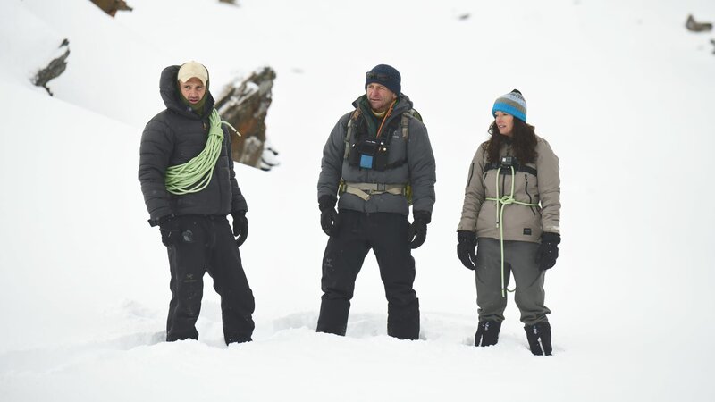 L-R: Ed Stafford, Gary Humphrey und Ky Furneaux – Bild: Discovery Communications, LLC