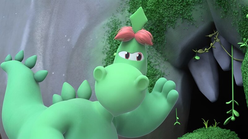 Für Fumé ist die Suche nach dem Drachenstein am zu engen Höhleneingang beendet. – Bild: ZDF/​2023 MONDO TV Group/​Pagot/​Calidra/​T2T/​ZDFS