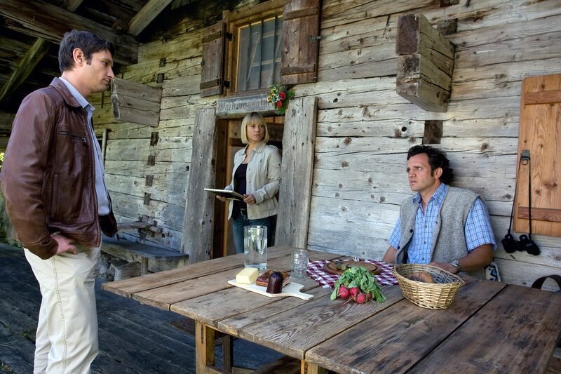 (v.li.): Andreas Kiendl (Klaus Lechner), Kristina Sprenger (Karin Kofler), Roland Silbernagl (Elmar Esterbauer). – Bild: ORF/​BEO Film/​Stella von Saldern