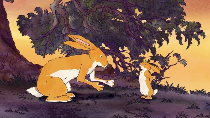Der große braune Hase will dem kleinen Hasen zeigen, wie man mutig wird. – Bild: KiKA/​SLR Productions Australia Pty.Ltd./​Scrawl Studios Pte Ltd./​hr/​ARD