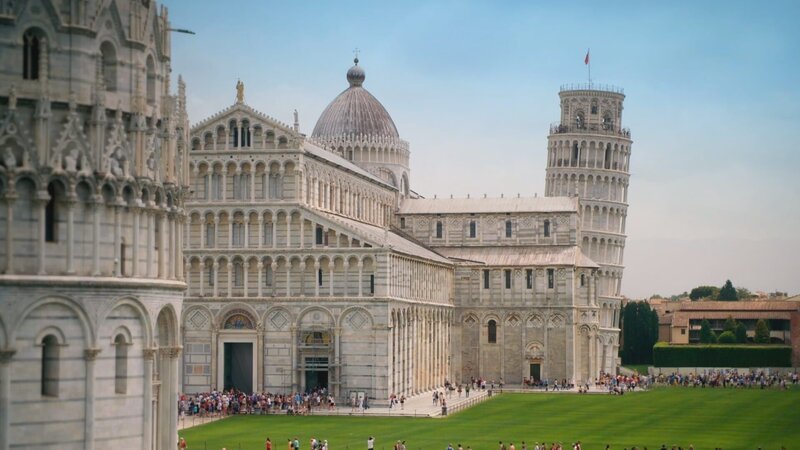 Schiefer Turm von Pisa. – Bild: Windfall Films Ltd /​ Photobank 36810_ep414_014 /​ Windfall Films Ltd