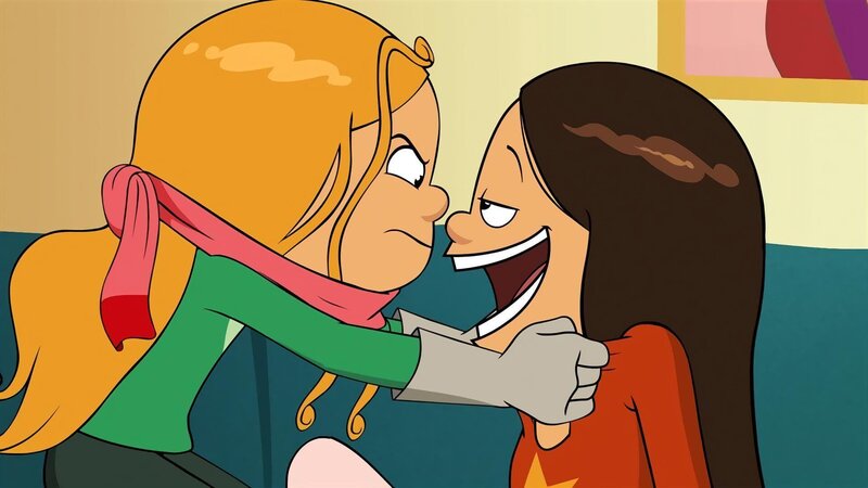 Marine versucht Wendy zur Vernunft zu bringen. – Bild: NDR/​Bamboo Production/​Samka Productions