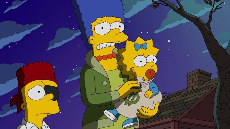 Auf Marge (M.), Maggie (r.) und Bart (l.) wartet ein ganz besonderes Halloween-Fest … – Bild: Fox