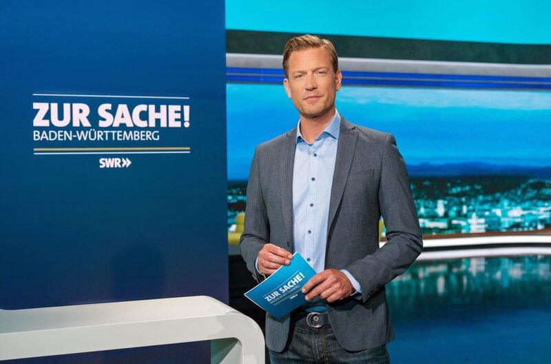 Moderator Florian Weber – Bild: SWR/​Christian Koch