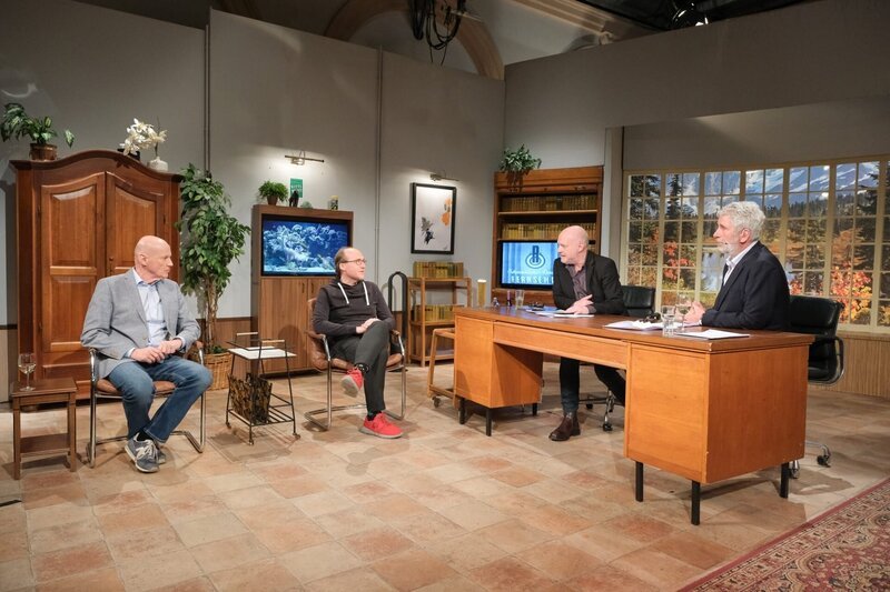 Peter Resetarits, Florian Freistetter, Christoph Grissemann, Dirk Stermann. – Bild: ORF/​Hans Leitner