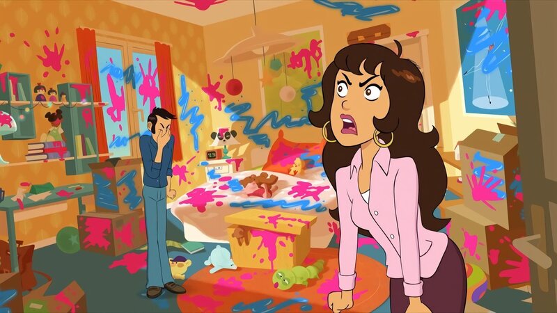 Das Maß ist voll: Papa und Mama haben genug von Marine und Wendys Unfug. – Bild: NDR/​Bamboo Production/​Samka Productions