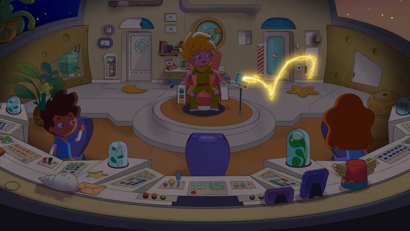 Der kleine Blitz ist im Asteroschiff. – Bild: WDR/​2024 Method Animation