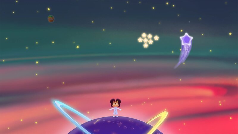 Die Astronomin möchte die kleinen Sterne anordnen. – Bild: WDR/​2024 Method Animation